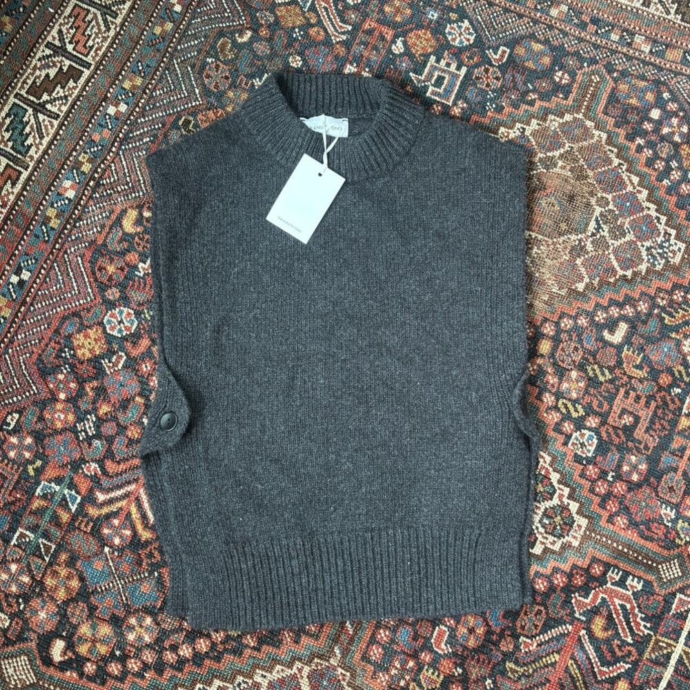 The Knotty Ones Giria Charcoal Sweater Vest
